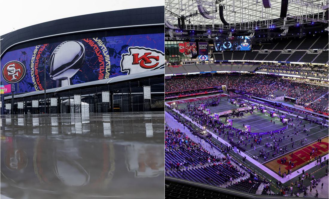 Allegiant Stadium; así es la sede del Super Bowl 2024 en Las Vegas. Foto: EFE/AFP