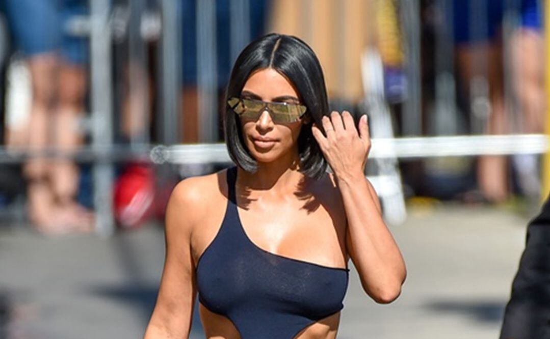 Kim Kardashian presume silueta 'irreal' con lencería neón - Vive USA