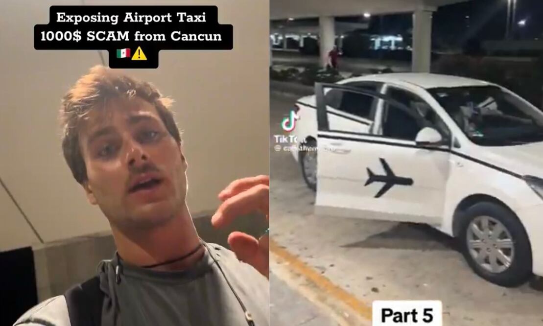 "México es muy mal país" Turista canadiense denuncia robo en taxi de Cancún. Foto: Captura de Pantalla / TikTok