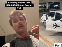 Turista denuncia que taxista intentó cobrarle más mil dólares en aeropuerto de Cancún: "Nunca volveré a México"