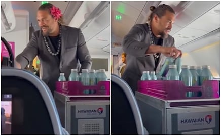 Jason Momoa se hace pasar por asistente de vuelo en avión que iba hacia Hawái
