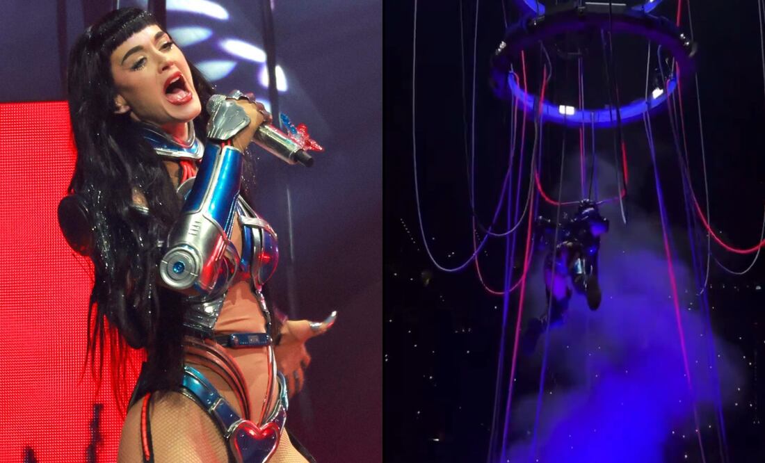 ¡Impactante! Katy Perry se electrocuta en el escenario durante concierto. VIDEO. Foto: (Photo by Jason Kempin / GETTY IMAGES NORTH AMERICA / Getty Images via AFP) / Tomada de X @BuzzingPop