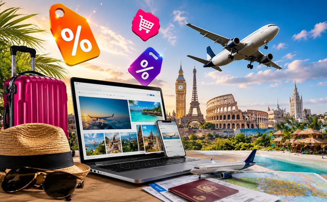 Hot Sale 2026: vuelos desde 86 pesos y descuentos en viajes nacionales e internacionales. Foto: IA