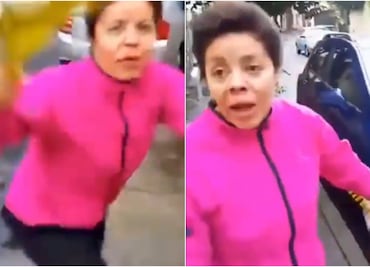 “No me estés ching…”: “Lady Coladera” se vuelve tendencia tras agredir a automovilista. VIDEO