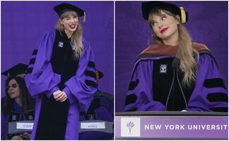 Taylor Swift presume toga y título de “doctora”