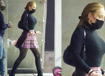 Adele conquista Los Ángeles con minifalda durante cita romántica