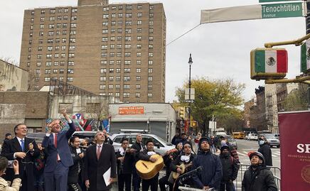 Nueva York rinde homenaje a mexicanos; nombra calle México-Tenochtitlan Avenue
