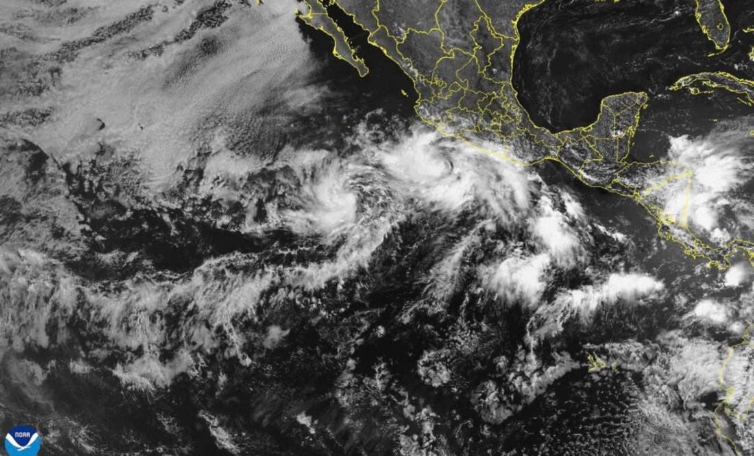 Tormenta tropical Cosme se forma en el Pacífico, sin efectos sobre territorio mexicano. Foto: NOAA vía AP