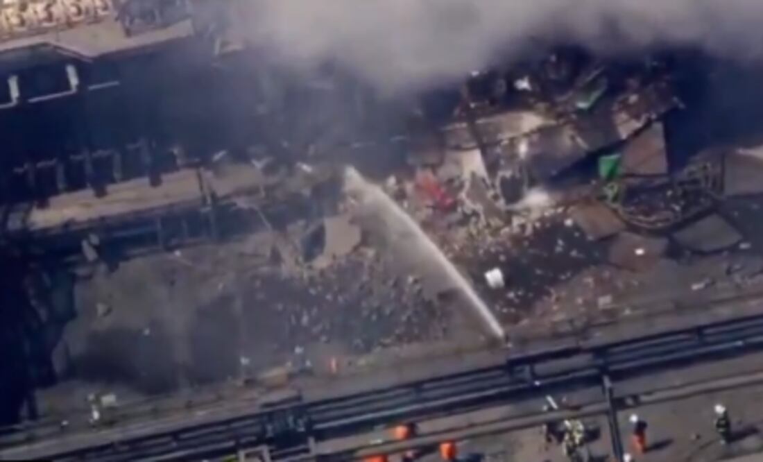 Explosión en planta de US Steel en Pensilvania: hay heridos y atrapados bajo escombros. IMÁGENES