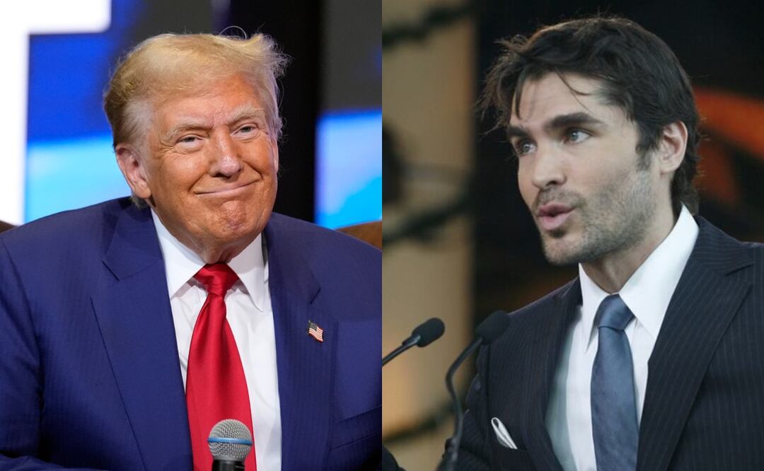 Eduardo Verástegui tacha a Kamala Harris de “traficante de personas" y llama a Trump su "amigo". Foto: AP / EFE/John Watson-Riley