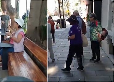 Estalla indignación contra cafetería en la Roma por correr a adultos mayores de una banqueta pública: “La calle no es tuya”. VIRAL