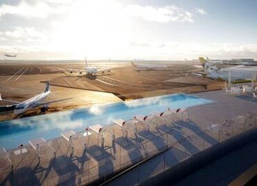 Abrirán 'piscina infinita' en aeropuerto de Nueva York