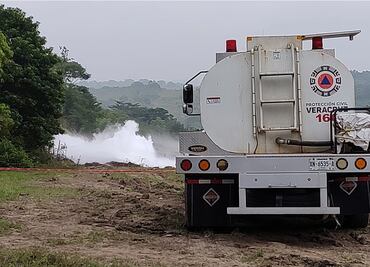 Deja 19 personas heridas explosión de ducto de gas en Veracruz