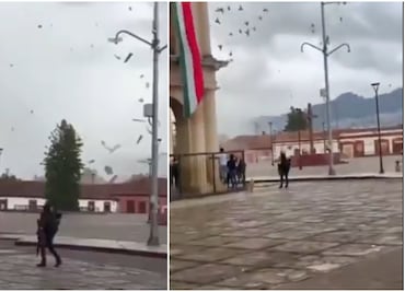 Pánico en San Cristóbal de Las Casas: dos tornados causan estragos; Protección Civil activa protocolos. VIDEOS