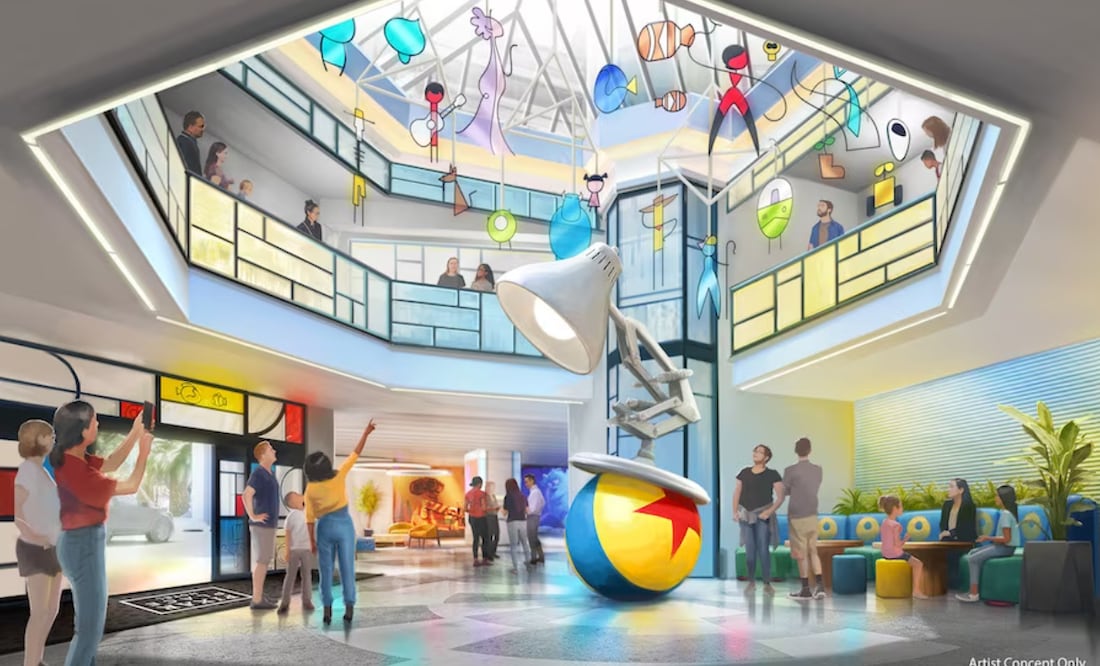 Pixar Place Hotel. Foto: Cortesía Disneyland Latino