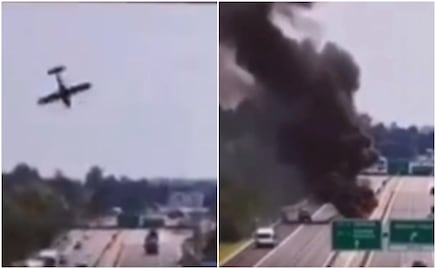 Tragedia en Italia: avioneta se desploma sobre autopista y explota en pleno tránsito. IMÁGENES