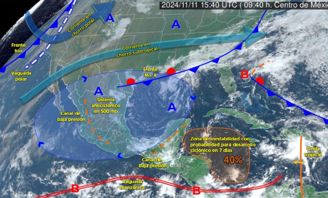 ¡Atención! Frente frío 9 y lluvias intensas impactarán a estos estados de México. ¿Cuándo entra y qué temperaturas habrá? Foto tomada de https://smn.conagua.gob.mx/