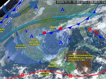 ¡Atención! Frente frío 9 y lluvias intensas impactarán a estos estados de México. ¿Cuándo entra y qué temperaturas habrá?