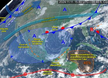 ¡Atención! Frente frío 9 y lluvias intensas impactarán a estos estados de México. ¿Cuándo entra y qué temperaturas habrá?