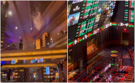 Videos. Así se vivieron las inundaciones y ‘cascadas’ en casinos y hoteles de Las Vegas