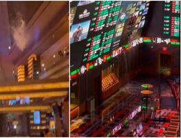 Videos. Así se vivieron las inundaciones y ‘cascadas’ en casinos y hoteles de Las Vegas