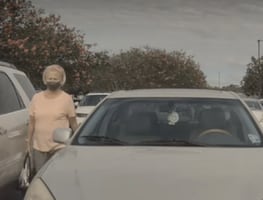 Cámaras de Tesla graban a mujer en EU rayando la carrocería del auto