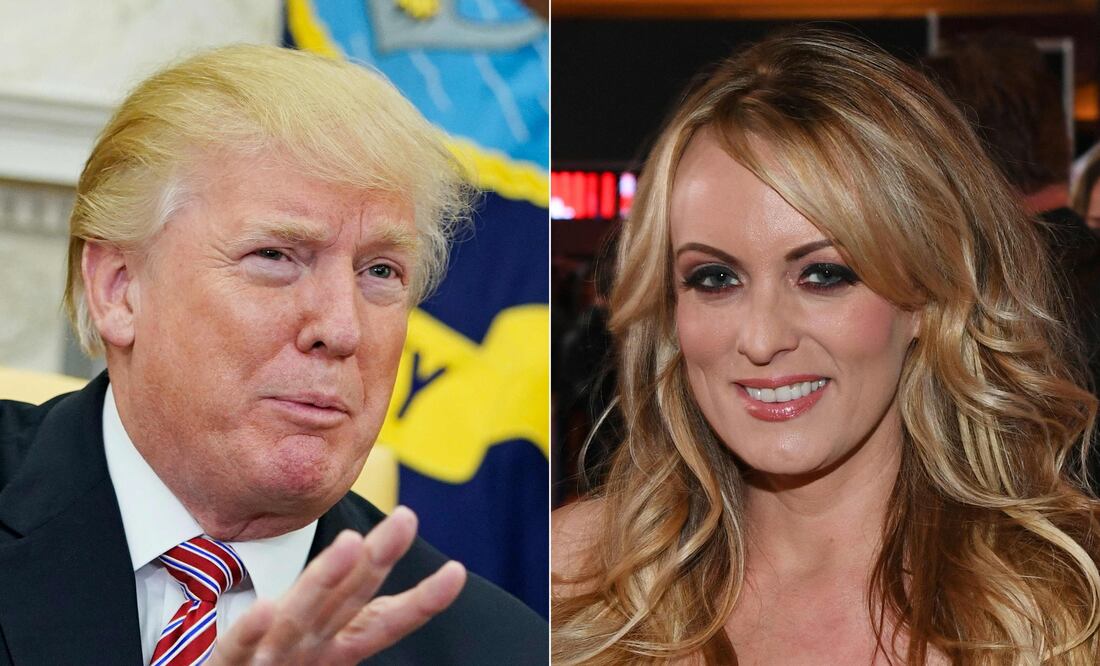 Stormy Daniels, la actriz porno que se enfrenta en una batalla legal contra Donald Trump. AFP