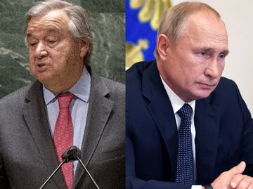 En nombre de la humanidad, lleve de vuelta las tropas a Rusia, imploró Guterres a Putin