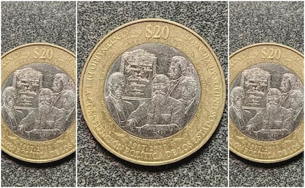 Piden $2.5 millones de pesos por esta moneda conmemorativa de la Constitución mexicana  de $20