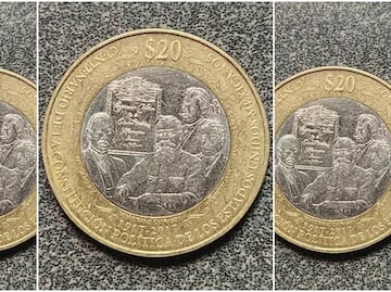 Piden $2.5 millones de pesos por esta moneda conmemorativa de la Constitución mexicana  de $20