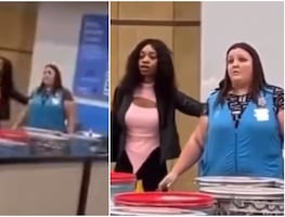Video. Mujer toma como rehén a empleada de Walmart a punta de pistola