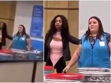 Video. Mujer toma como rehén a empleada de Walmart a punta de pistola