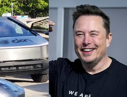 Vandalizan decenas de 'Tesla Cybertrucks' con mensajes contra Elon Musk en Florida. VIDEO
