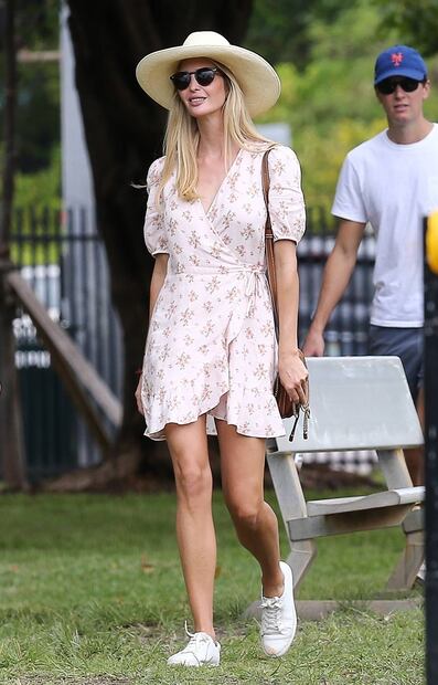 Ivanka Trump derrocha belleza con minivestido floreado en Miami