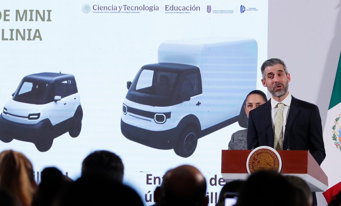 Sheinbaum presenta Olinia, la primera armadora mexicana de autos eléctricos. ¿Cuánto costarán? Foto: EFE