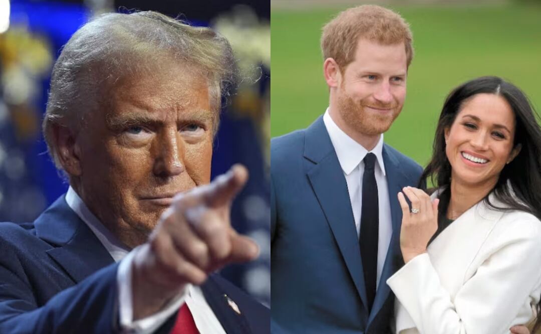 ¿Trump exige a Meghan y Harry disculparse con la familia real para no ser deportados de EU? Lo que se sabe. Foto: AP / Daniel LEAL-OLIVAS / AFP
