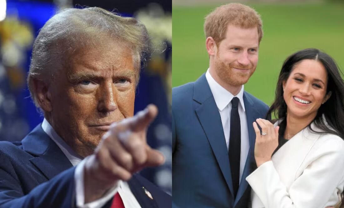 ¿Trump exige a Meghan y Harry disculparse con la familia real para no ser deportados de EU? Lo que se sabe. Foto: AP /  Daniel LEAL-OLIVAS / AFP