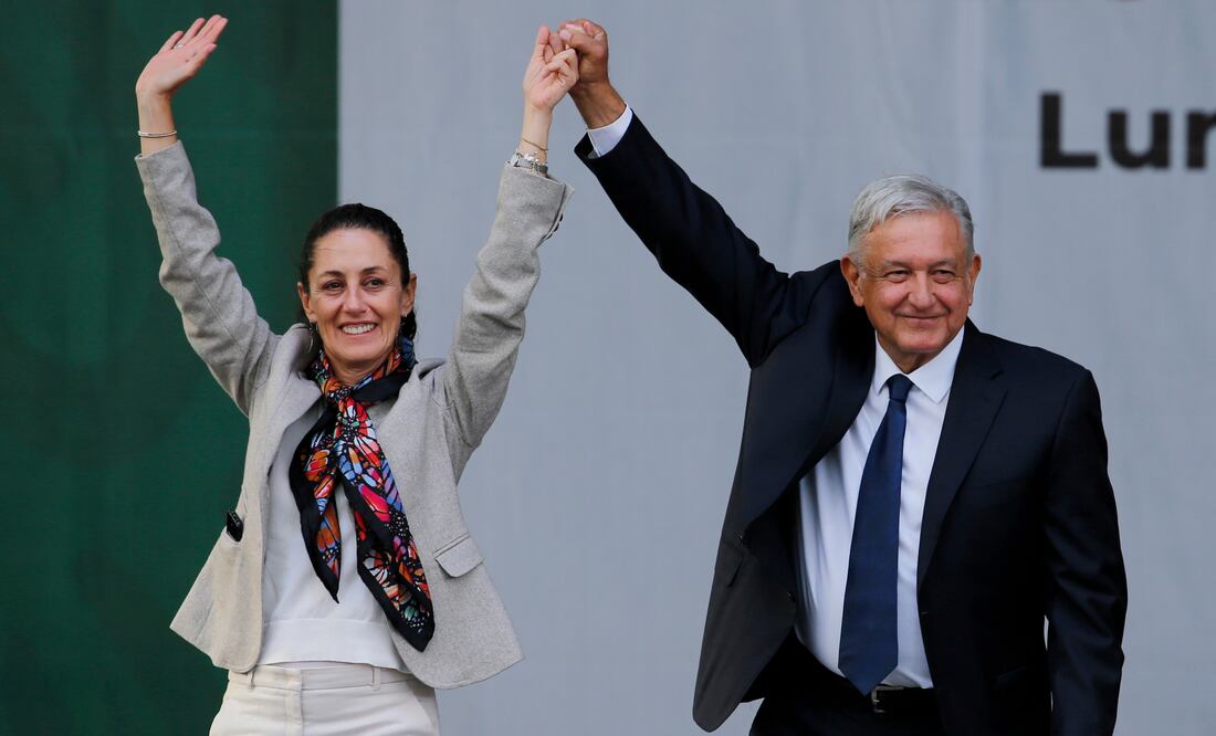 Sheinbaum propone declarar como conmemorativo el día de la victoria de AMLO. Foto: AP