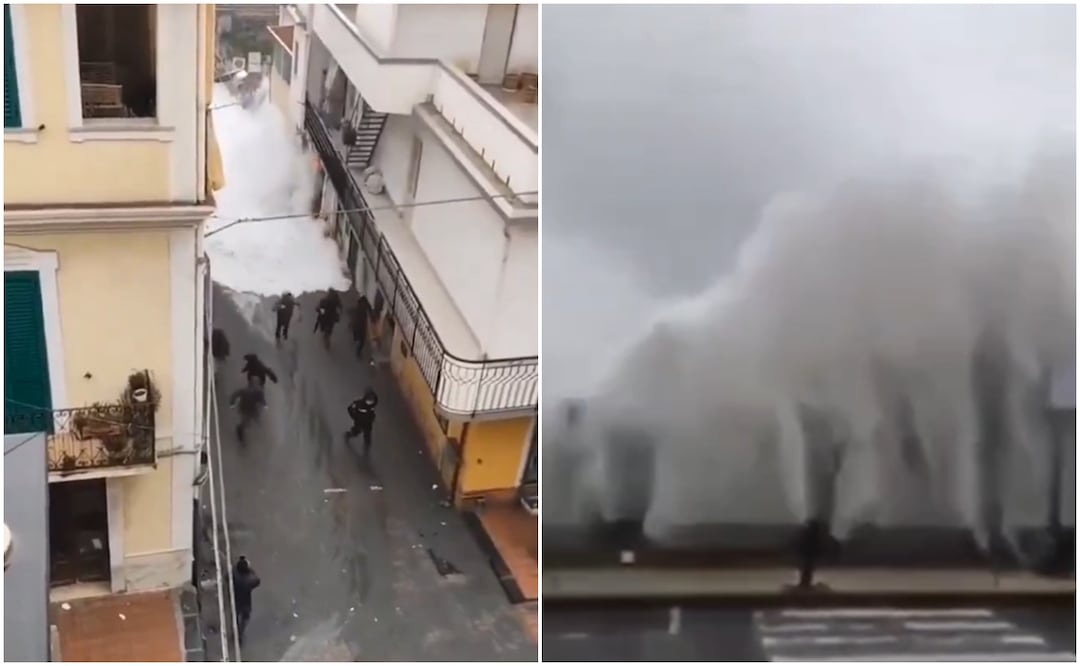 Imágenes impactantes: la borrasca Harry azota Sicilia con rescates y destrucción. Foto tomada de X