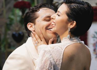 Boda Angela Aguilar y Christian Nodal. Pepe Aguilar, ¿estresado, triste? ¿qué dicen las fotos?