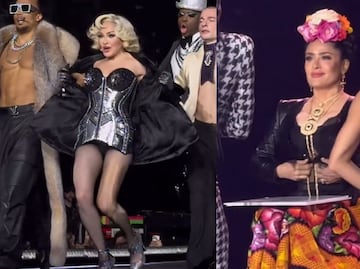 Salma Hayek y Madonna comparten escenario en concierto de CDMX; ‘’viva México, cabro…’’, dicen