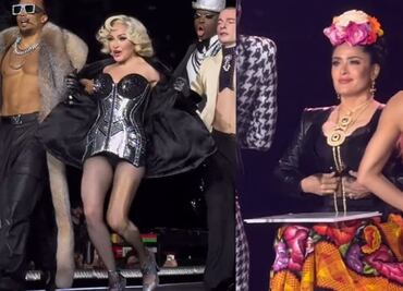 Salma Hayek y Madonna comparten escenario en concierto de CDMX; ‘’viva México, cabro…’’, dicen