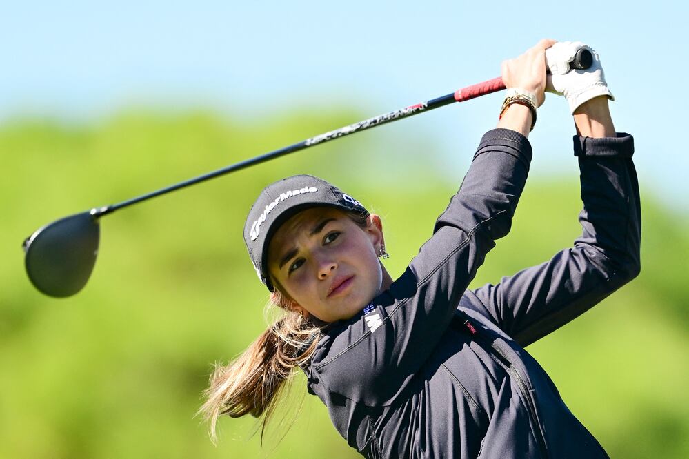 Kai Trump, la nieta de Donald Trump, brilla en su debut profesional en el LPGA Tour con apenas 18 años. Foto: AFP