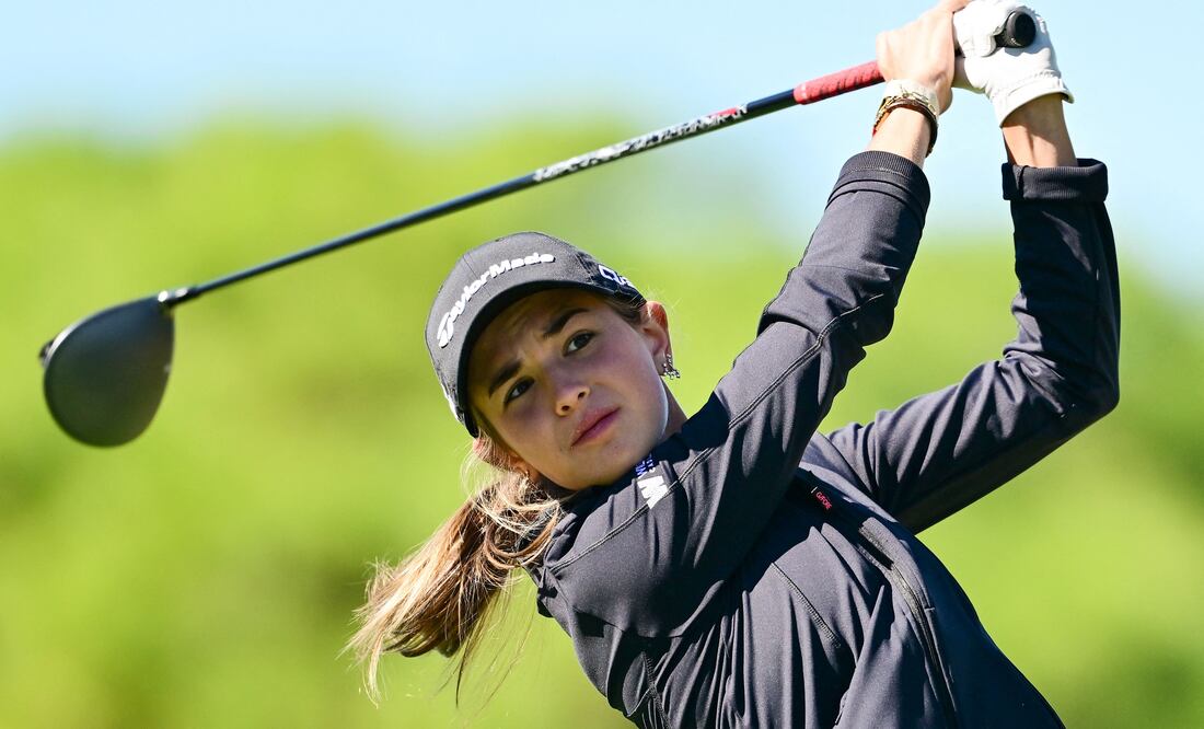 Kai Trump, la nieta de Donald Trump, brilla en su debut profesional en el LPGA Tour con apenas 18 años. Foto: AFP