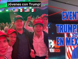 Latinos hacen 'Evento Trumpista' en México y sorprenden por comentarios sobre el muro en la frontera