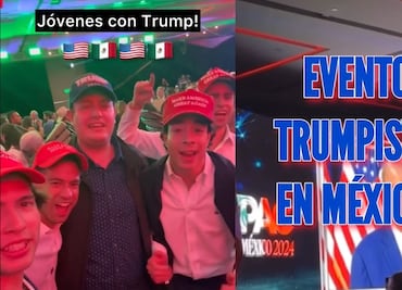 Latinos hacen 'Evento Trumpista' en México y sorprenden por comentarios sobre el muro en la frontera