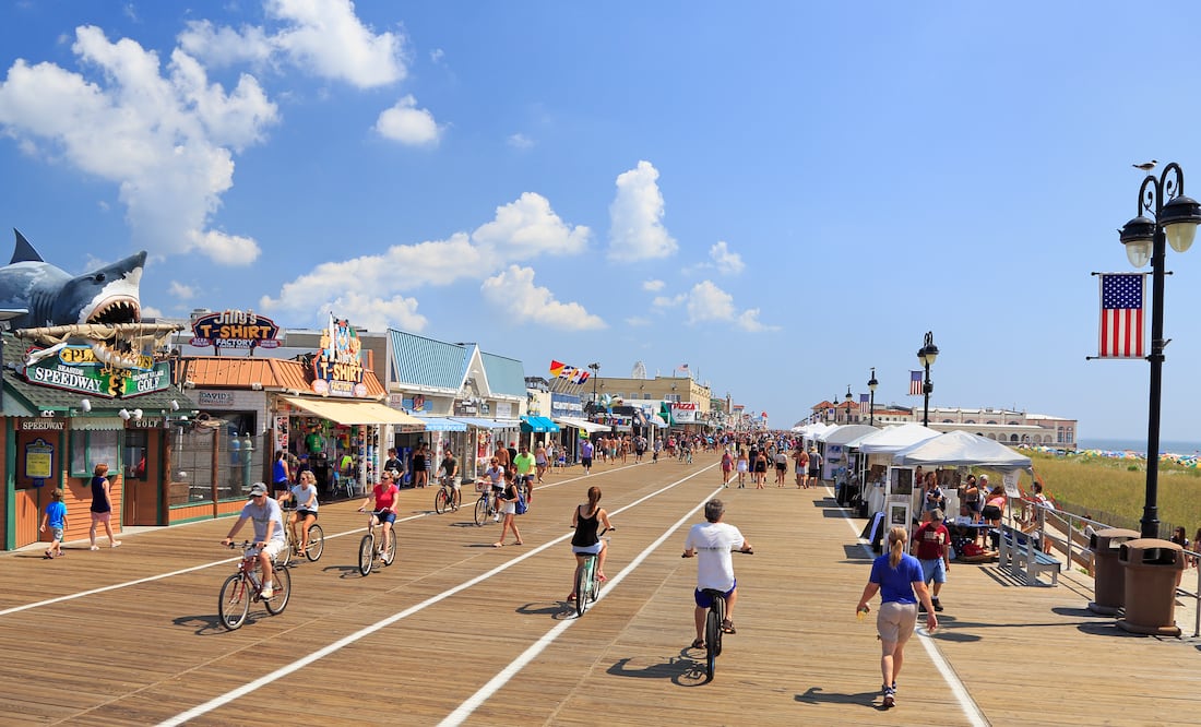 Los estados más ricos de Estados Unidos, según una encuesta de la comunidad estadounidense de la Oficina del Censo de Estados Unidos. Foto iStock / Ocean City - Nueva Jersey