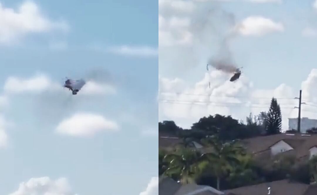 Accidente de Helicóptero Foto: X