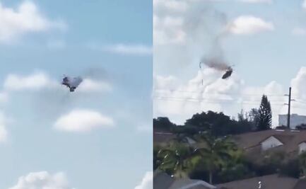 Video. Cuatro hospitalizados por caída de helicóptero sobre un edificio residencial en Florida