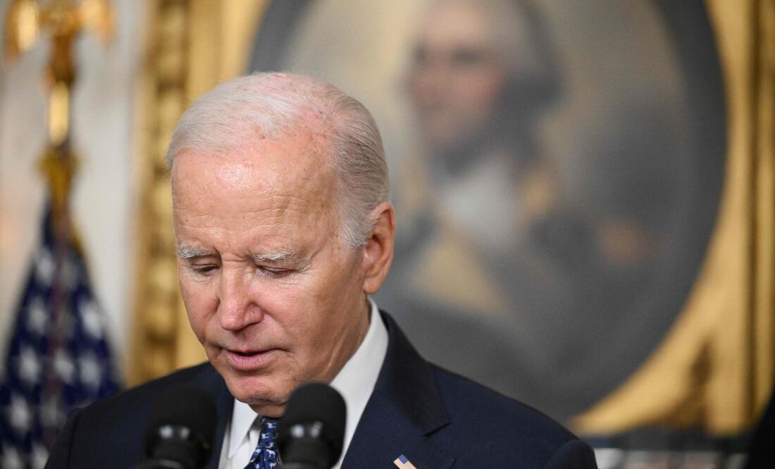 Congresistas demócratas presionan a Biden para que abandone la contienda rumbo a las elecciones (Photo by Mandel NGAN / AFP)